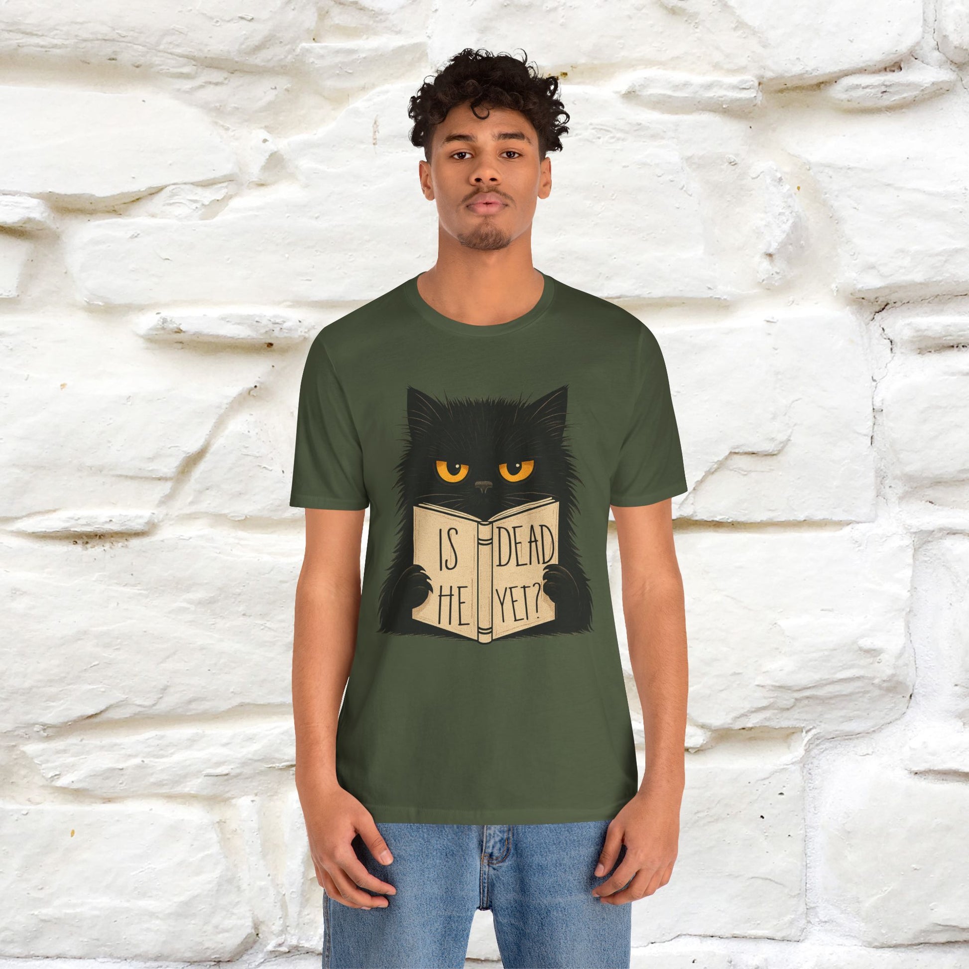 "Is He Dead Yet" |Cat T-Shirt | Nunu&Miao Studio - Nunu&Miao Studio