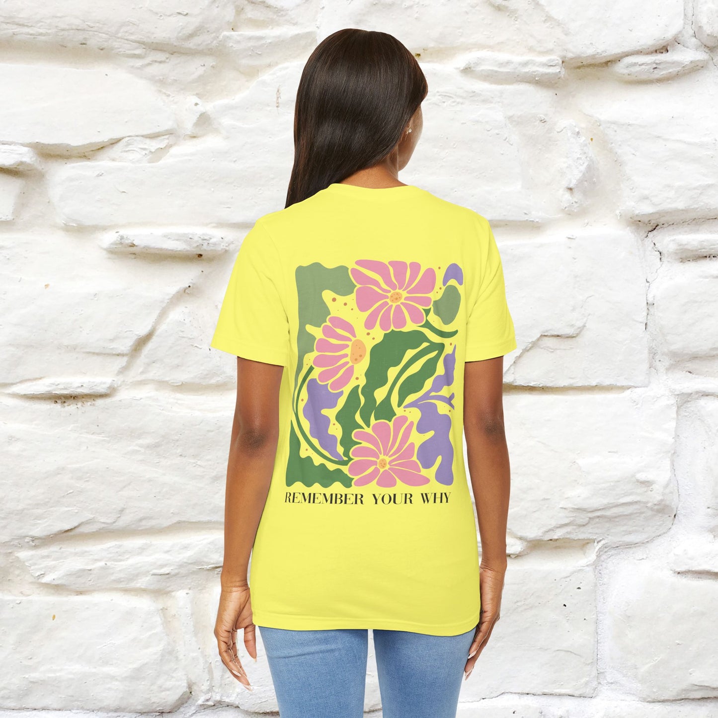 "Remember Your Why'' Cat T-Shirt Front and Back Design | Nunu&Miao Studio - Nunu&Miao Studio