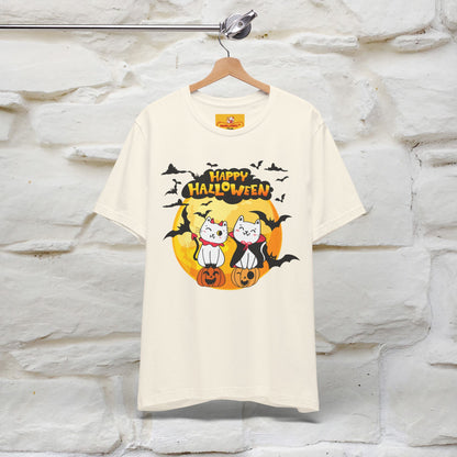 "Happy Halloween Cat Couple " Cat  T-shirt |Nunu&Miao Studio - Nunu&Miao Studio