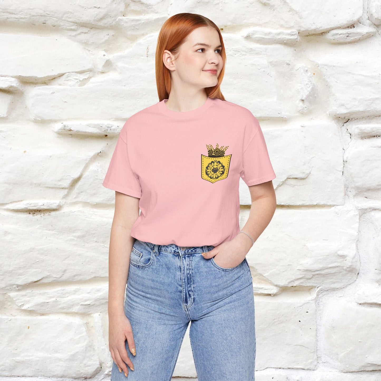 ''Black Cat Circle'' Cat T-Shirt Front and Back Design | Nunu&Miao Studio - Nunu&Miao Studio