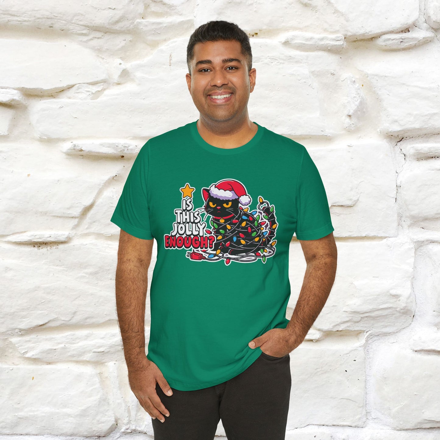 “Is This Jolly Enough?” | Cat T-Shirt | Nunu&Miao Studio