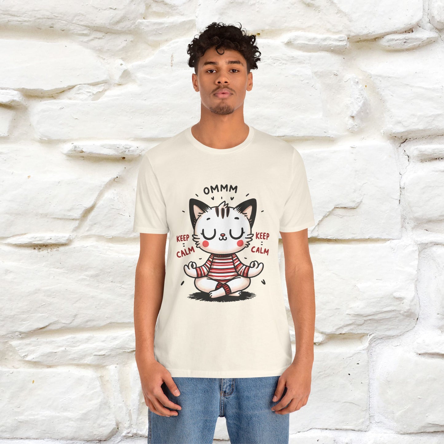 Ommm, Keep Calm | Relaxed Cat Shirt for Men & Women | 100% Cotton* - Nunu&Miao Studio
