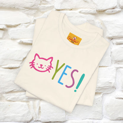"Yes, Just Do It" Cat T-Shirt| Front & Back Design | Nunu&Miao Studio - Nunu&Miao Studio