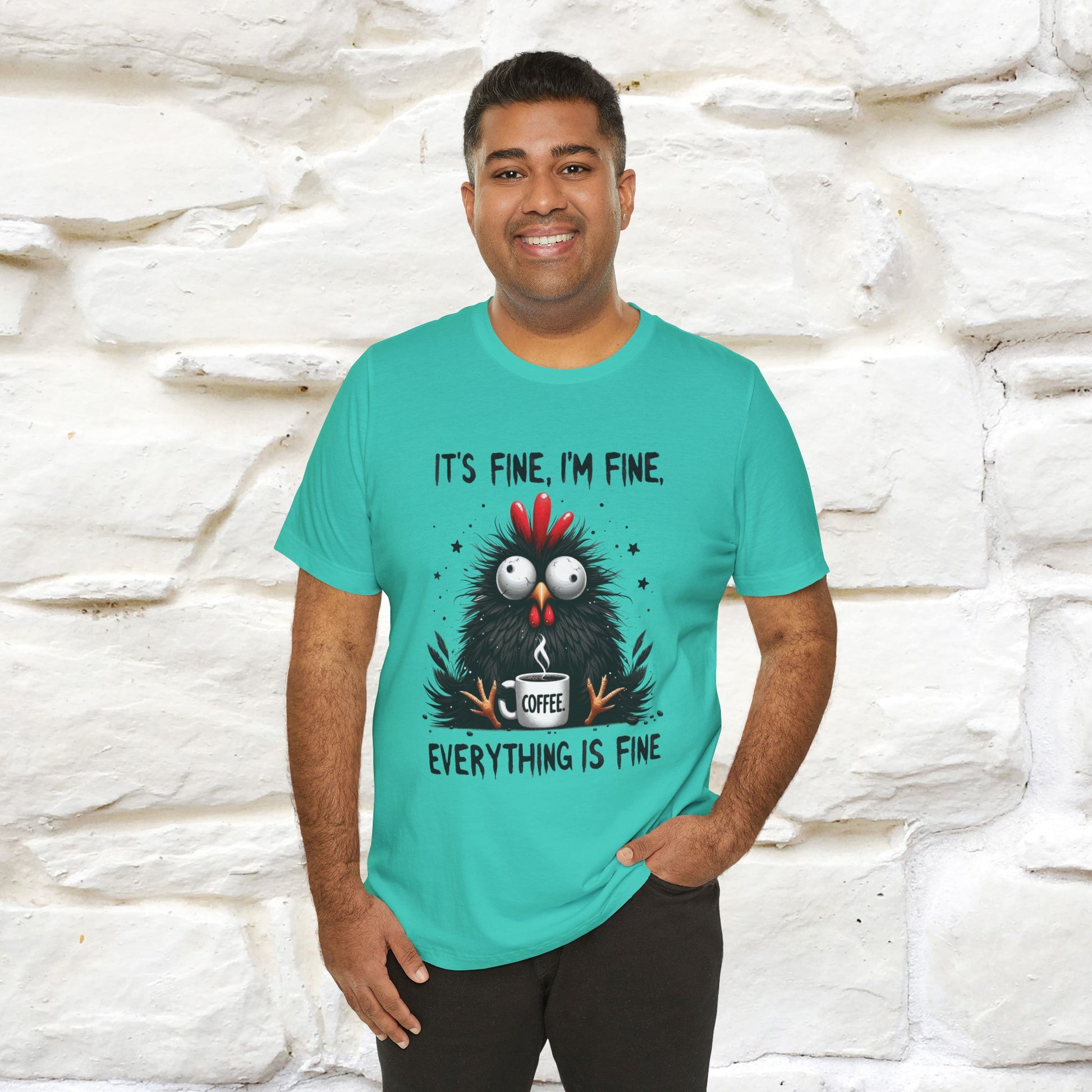 "Everything Is Fine" |Funny T-Shirt | Nunu&Miao Studio - Nunu&Miao Studio