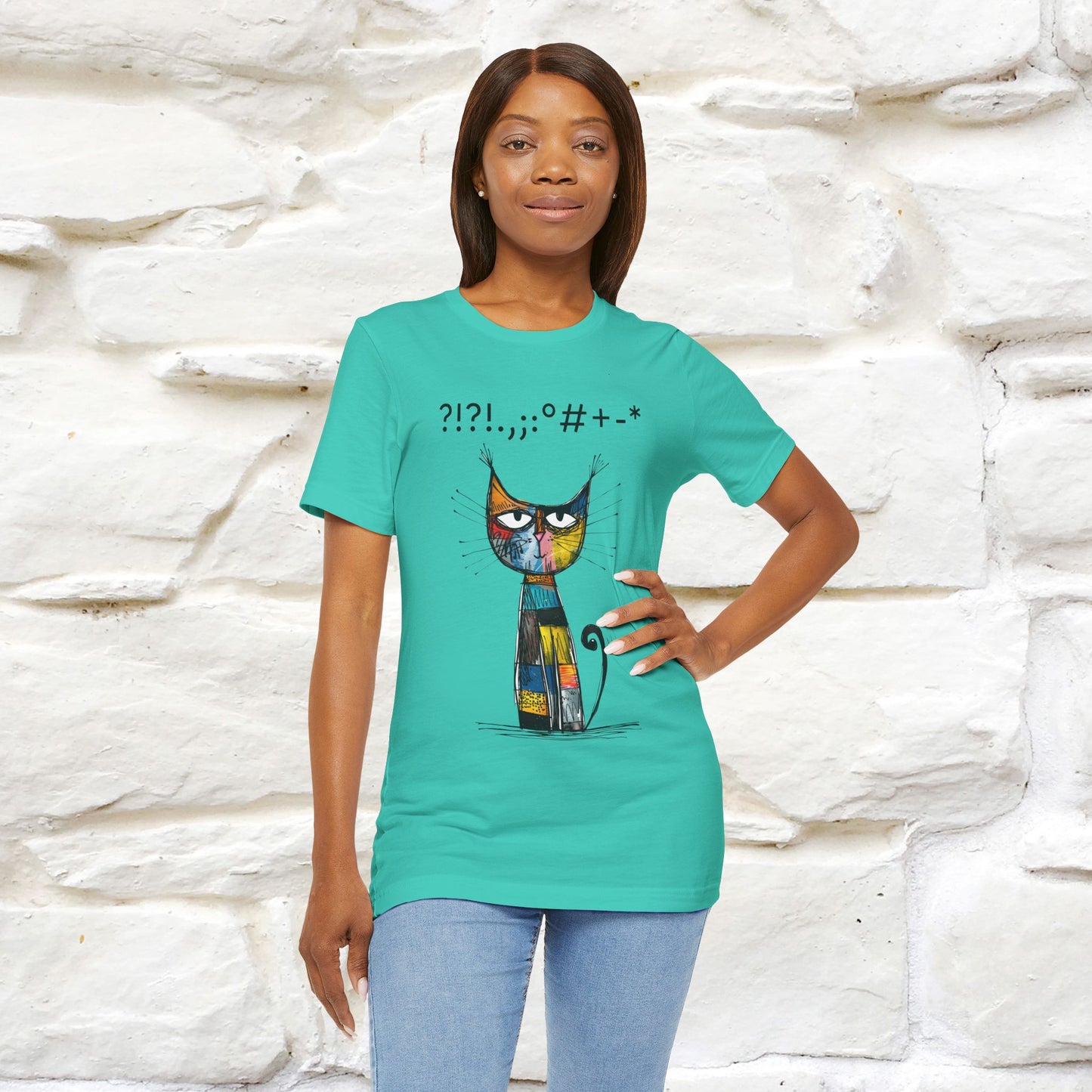 "Enigma" Cat T-shirt |Nunu&Miao Studio - Nunu&Miao Studio