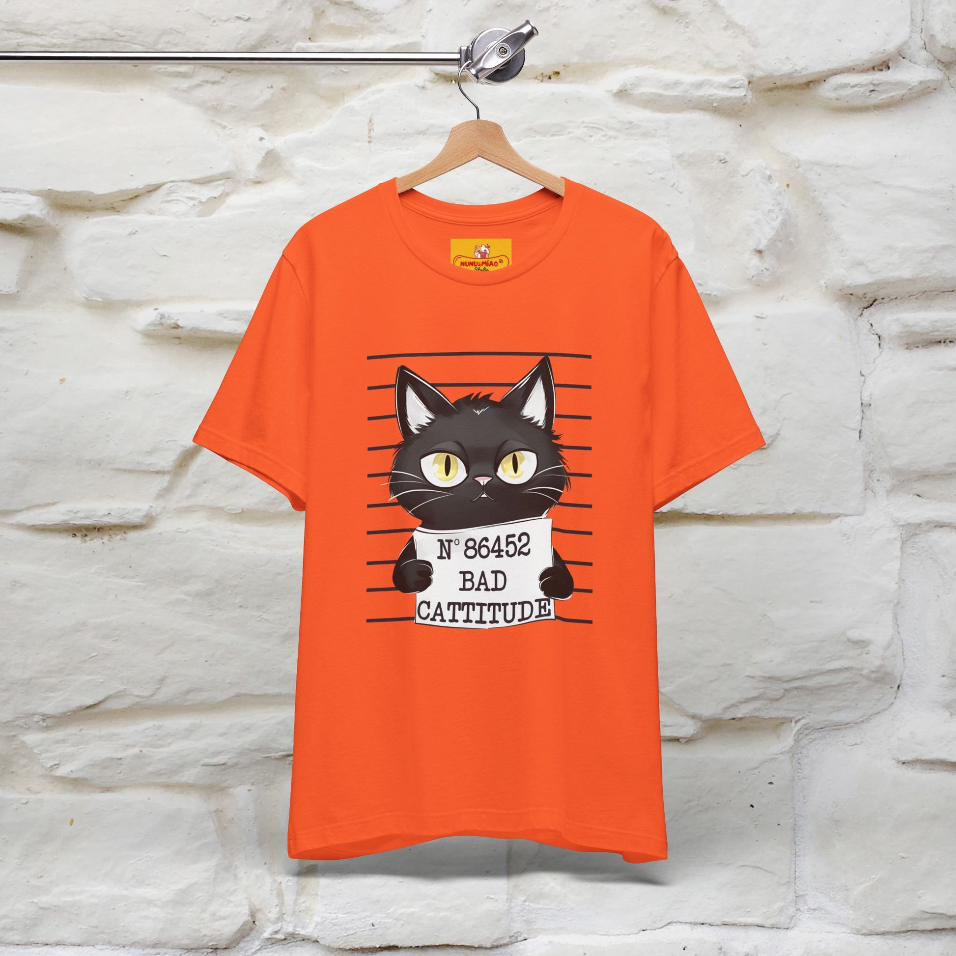 "Bad Cattitude" Cat T-Shirt | Nunu&Miao Studio - Nunu&Miao Studio