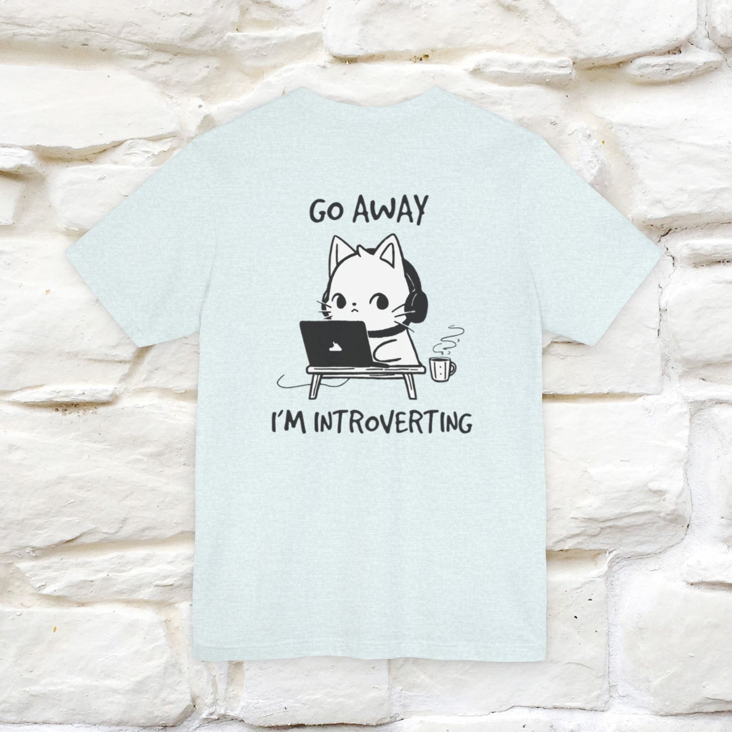 ''Go Away, I’m Introverting'' Cat T-Shirt | Nunu & Miao Studio - Nunu&Miao Studio