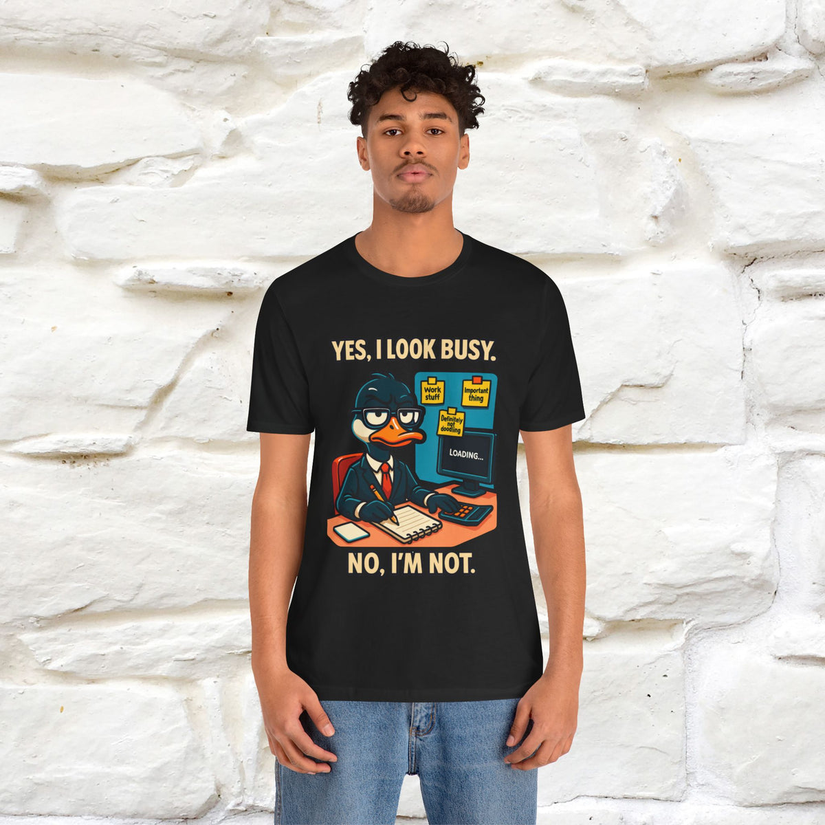 ''Yes, I Look Busy. No I'm Not.''|  Sarcastic Cat T-Shirt | Nunu&Miao Studio