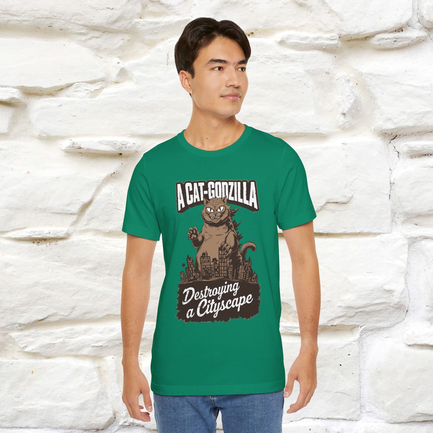 ''A Cat-Godzilla ''| CatT-Shirt | Nunu&Miao Studio - Nunu&Miao Studio