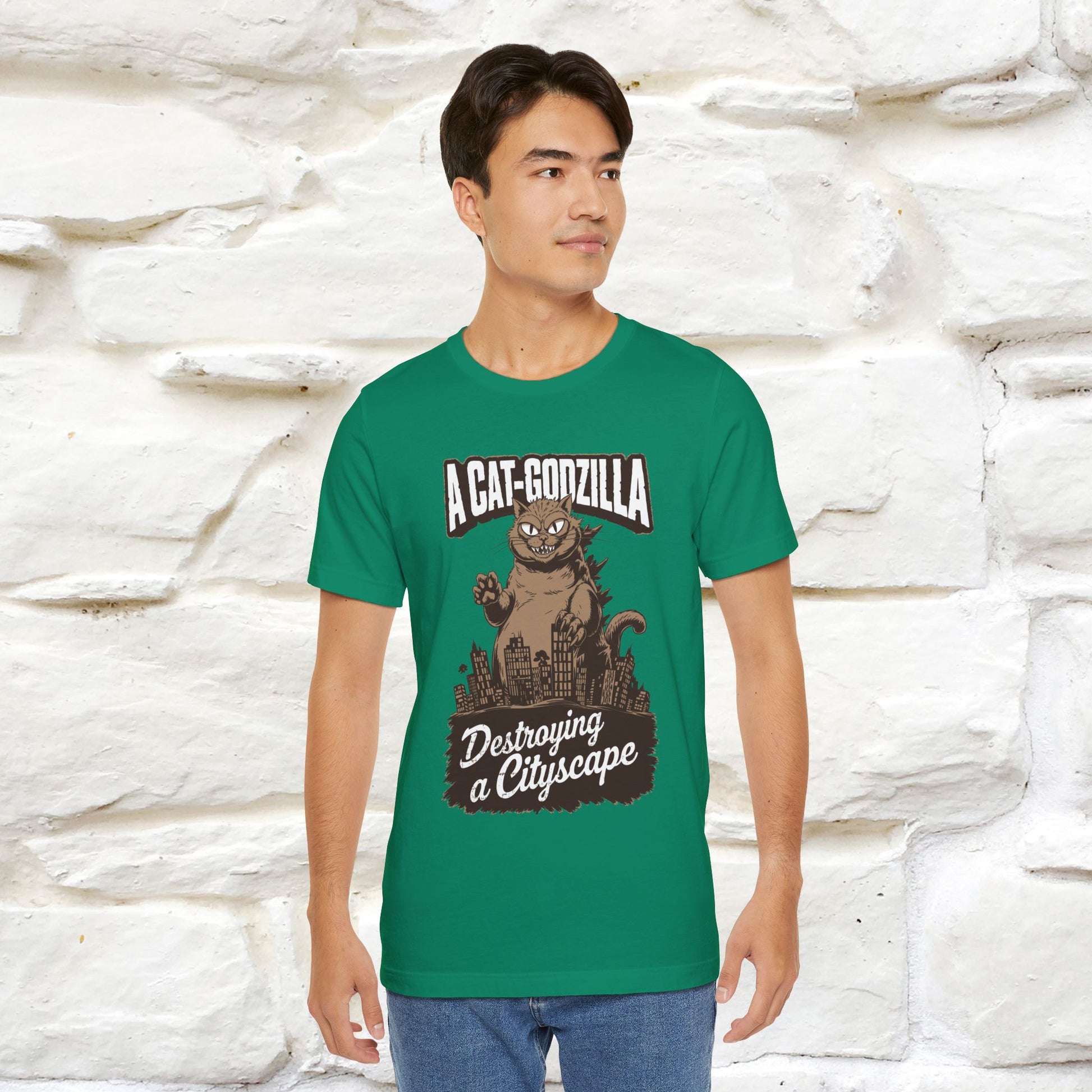 ''A Cat-Godzilla ''| CatT-Shirt | Nunu&Miao Studio - Nunu&Miao Studio
