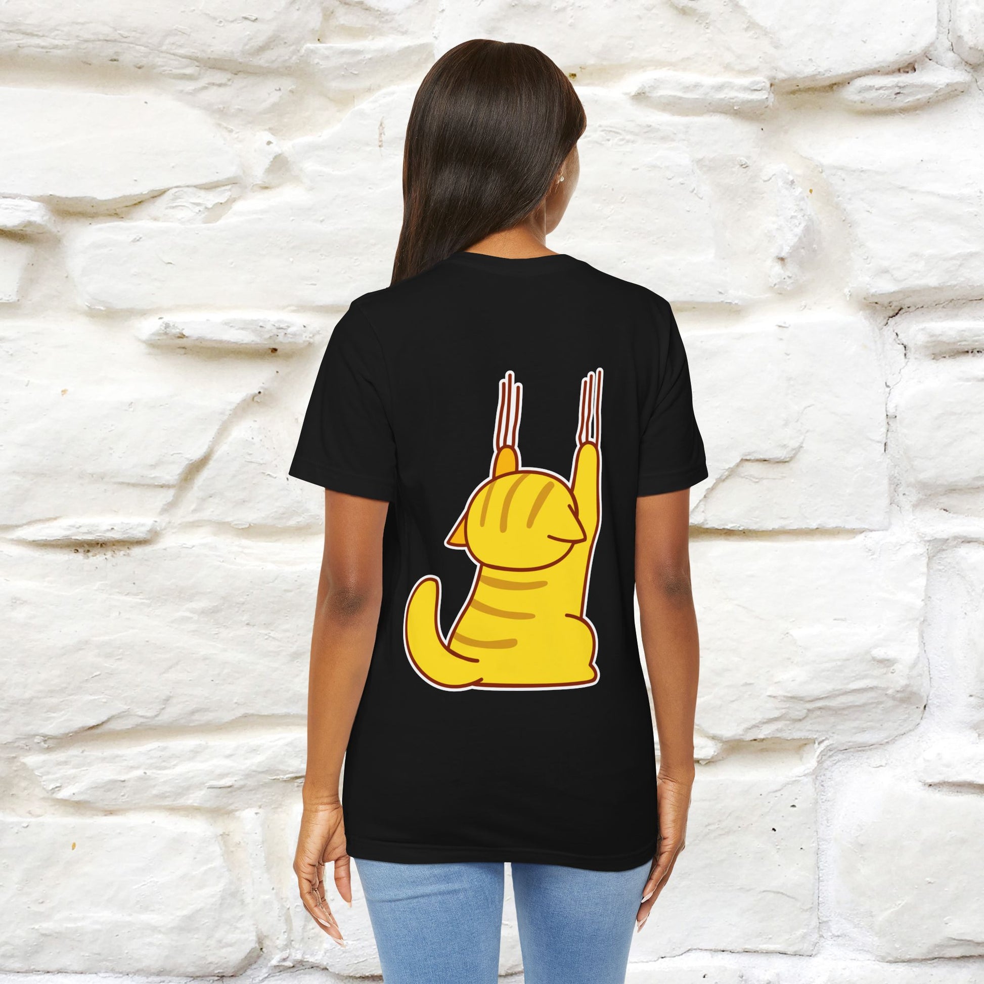 "It's Meawday" Cat T-shirt | Front & Back Design | Nunu&Miao Studio - Nunu&Miao Studio