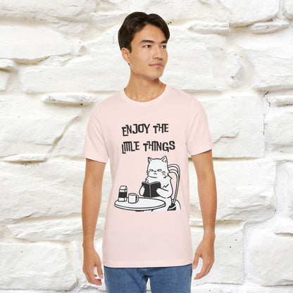 "Enjoy The Little Things." Cat T-Shirt | Nunu&Miao Studio