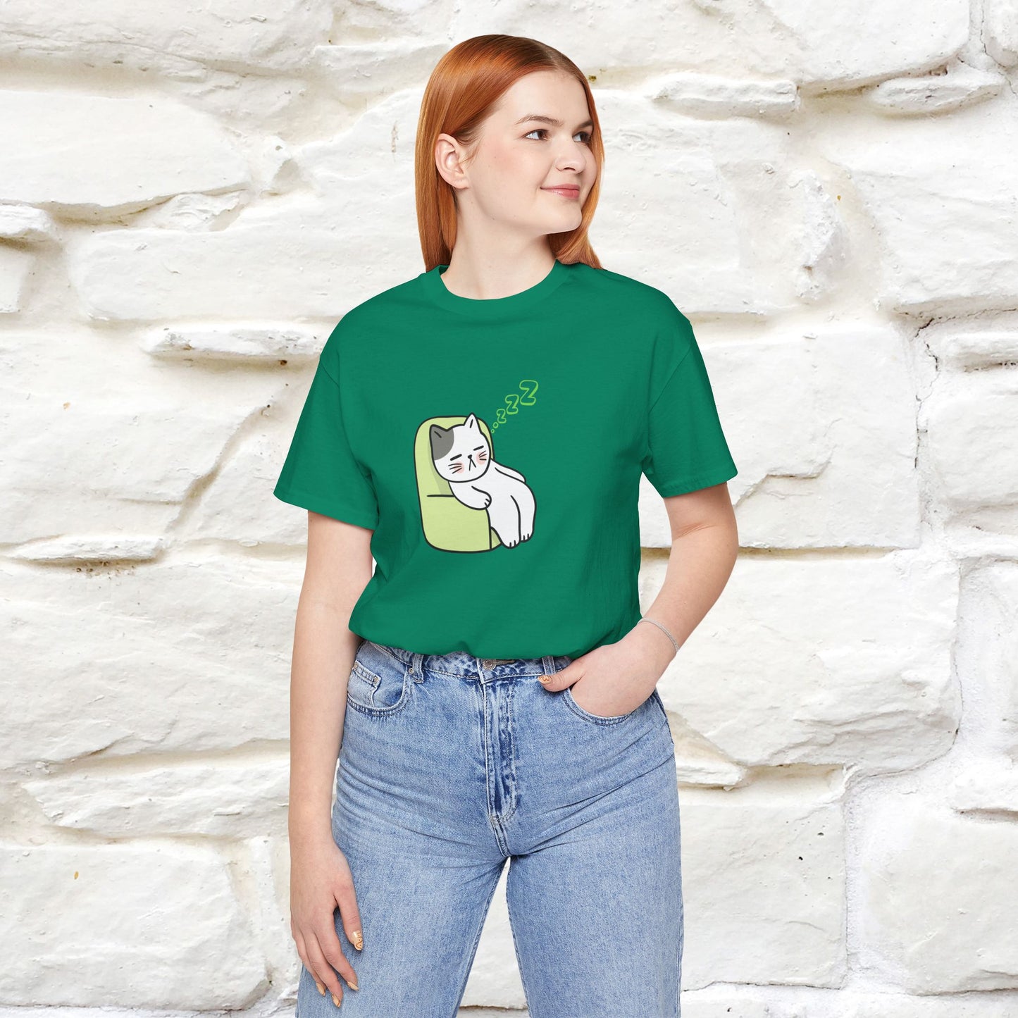 "Keep going… the couch isn’t going to nap on itself." Cat T-Shirt| Front & Back Design | Nunu&Miao Studio - Nunu&Miao Studio