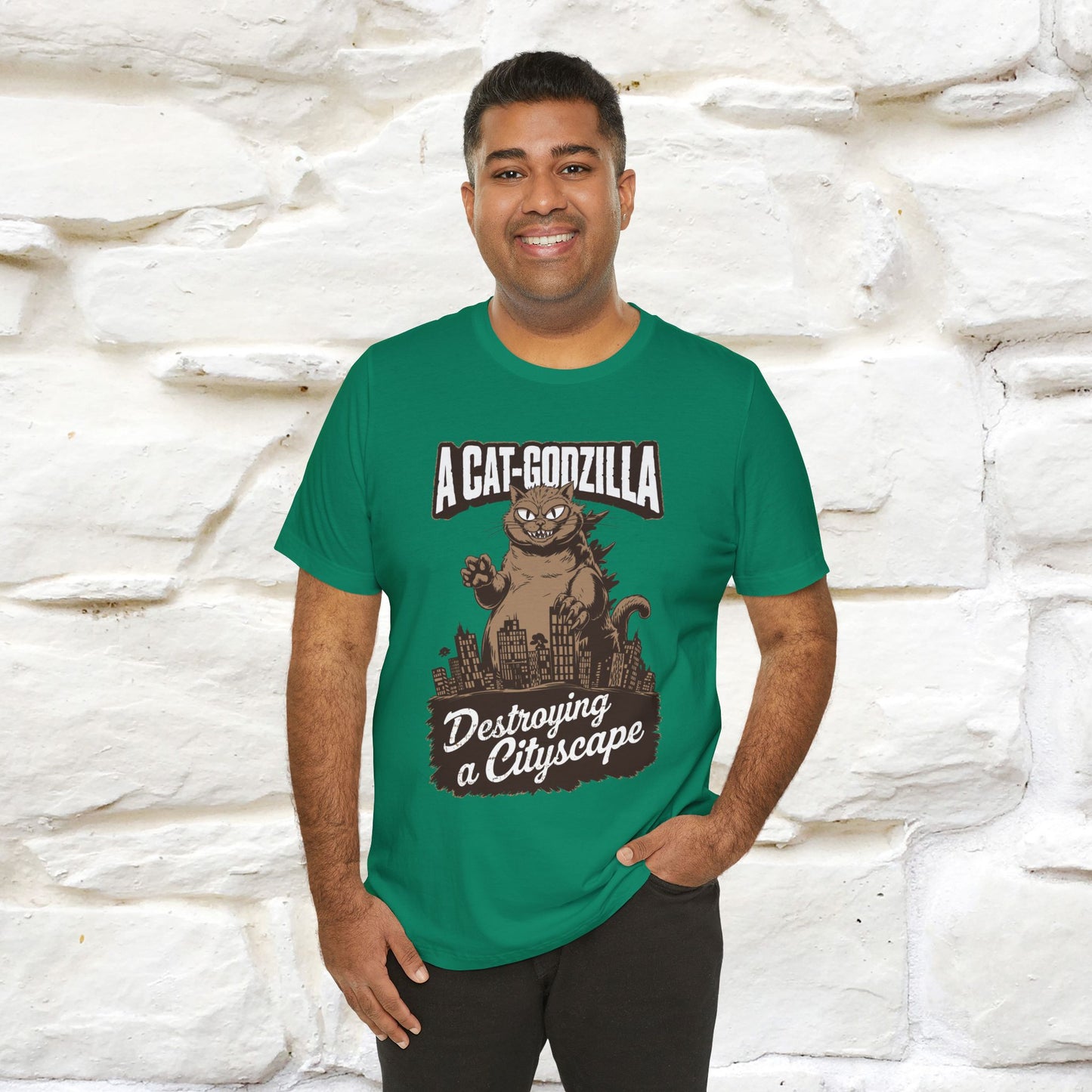 ''A Cat-Godzilla ''| CatT-Shirt | Nunu&Miao Studio - Nunu&Miao Studio