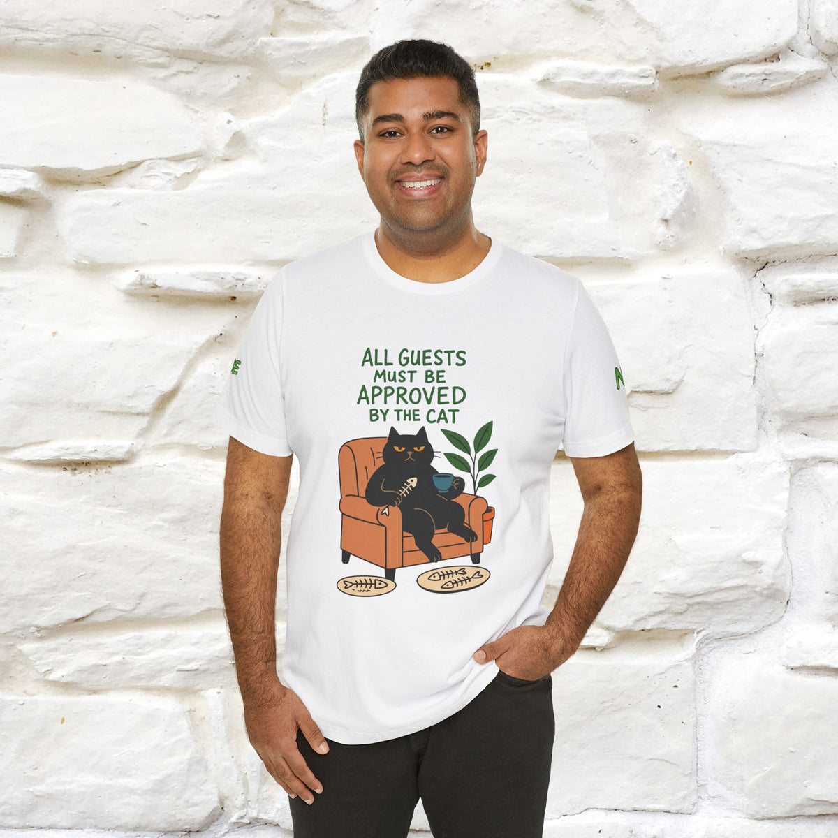 "All Guest Must Be Approved By The Cat - NO,MAYBE" Cat T-shirt |Nunu&Miao Studio