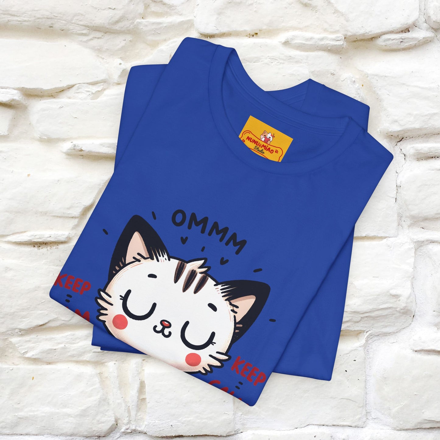 Ommm, Keep Calm | Relaxed Cat Shirt for Men & Women | 100% Cotton* - Nunu&Miao Studio