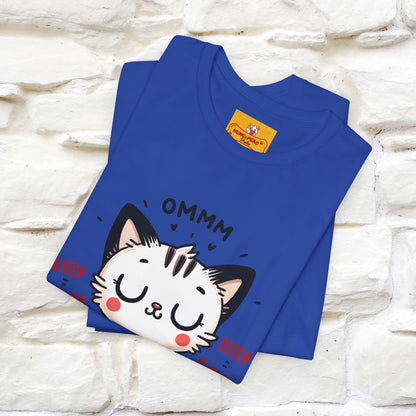 Ommm, Keep Calm | Relaxed Cat Shirt for Men & Women | 100% Cotton* - Nunu&Miao Studio