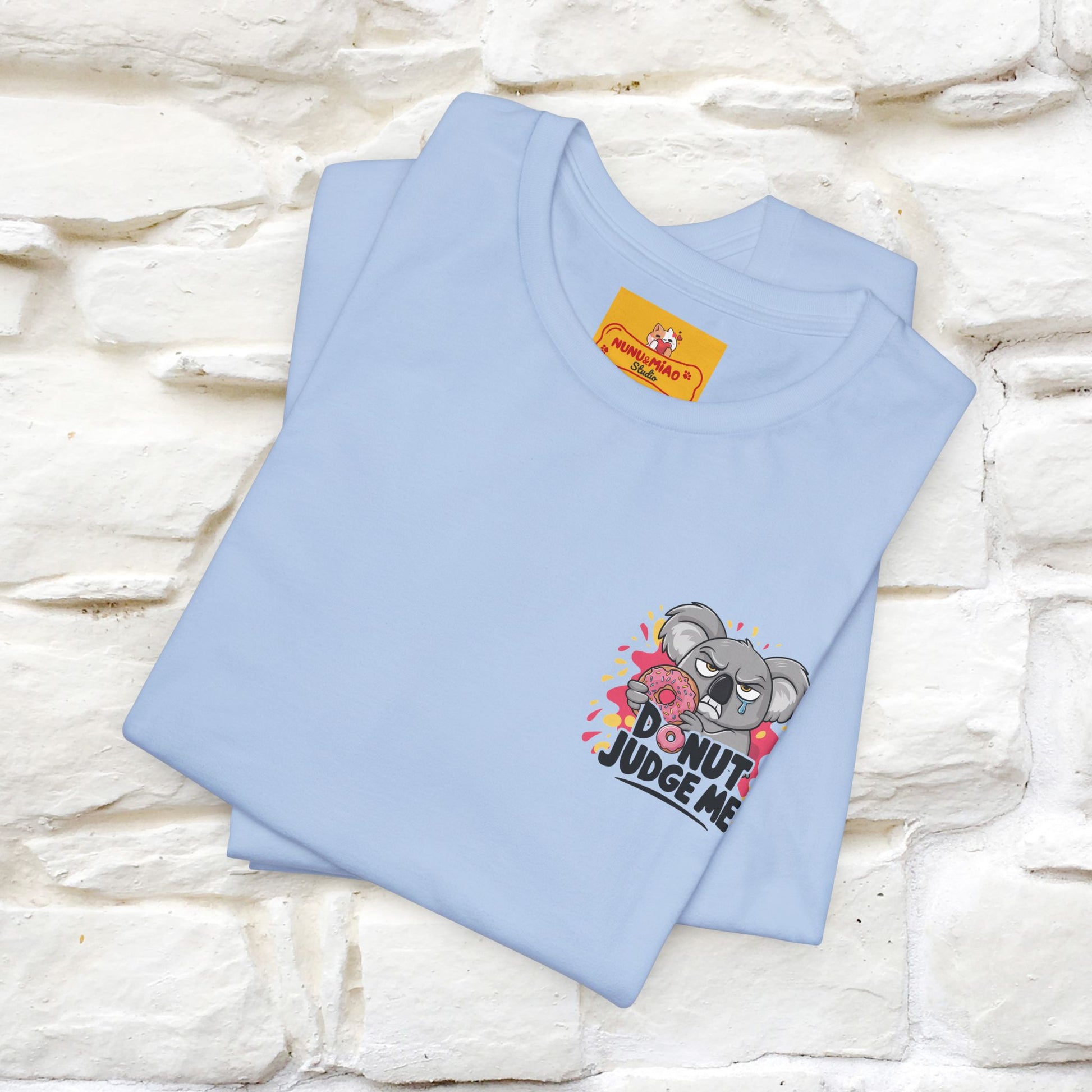 "Donut Judge Me " |Funny  T-Shirt | Front & Back Design | Nunu&Miao Studio - Nunu&Miao Studio
