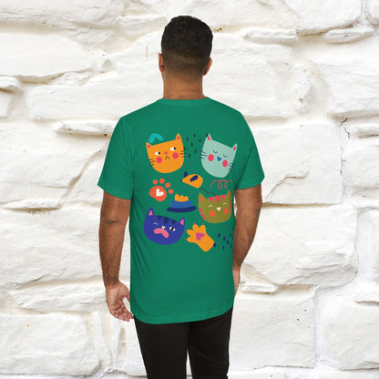 ''The Power Of Meow'' Cat T-Shirt Front and Back Design | Nunu&Miao Studio - Nunu&Miao Studio