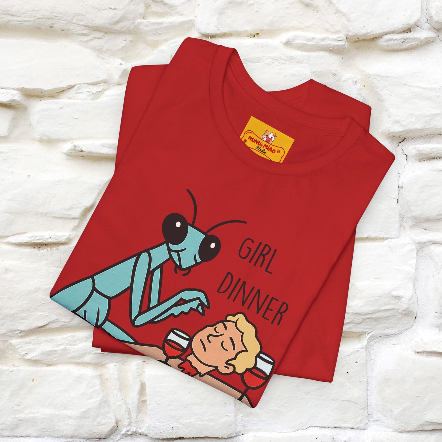 "Girl Dinner" Funny T-shirt |Nunu&Miao Studio - Nunu&Miao Studio