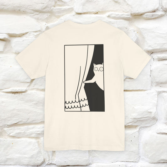 “Don’t trust atoms… they make up everything.” | Cat T-Shirt | Front & Back Design | Nunu&Miao Studio