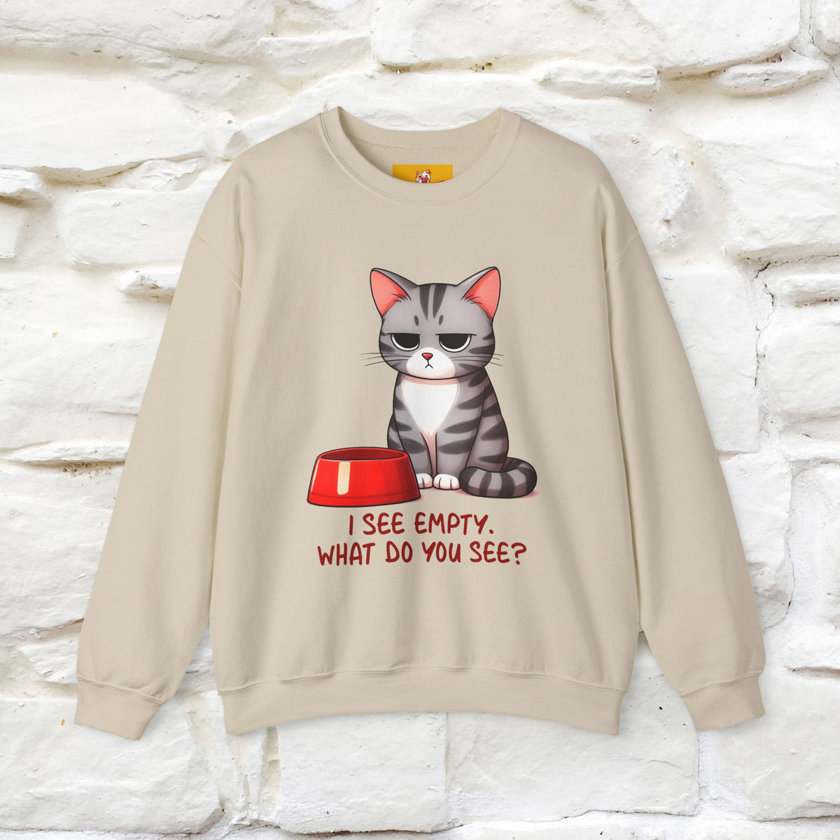''I See Empty What Do You See..'' |Cat Sweatshirt | Nunu&Miao Studio