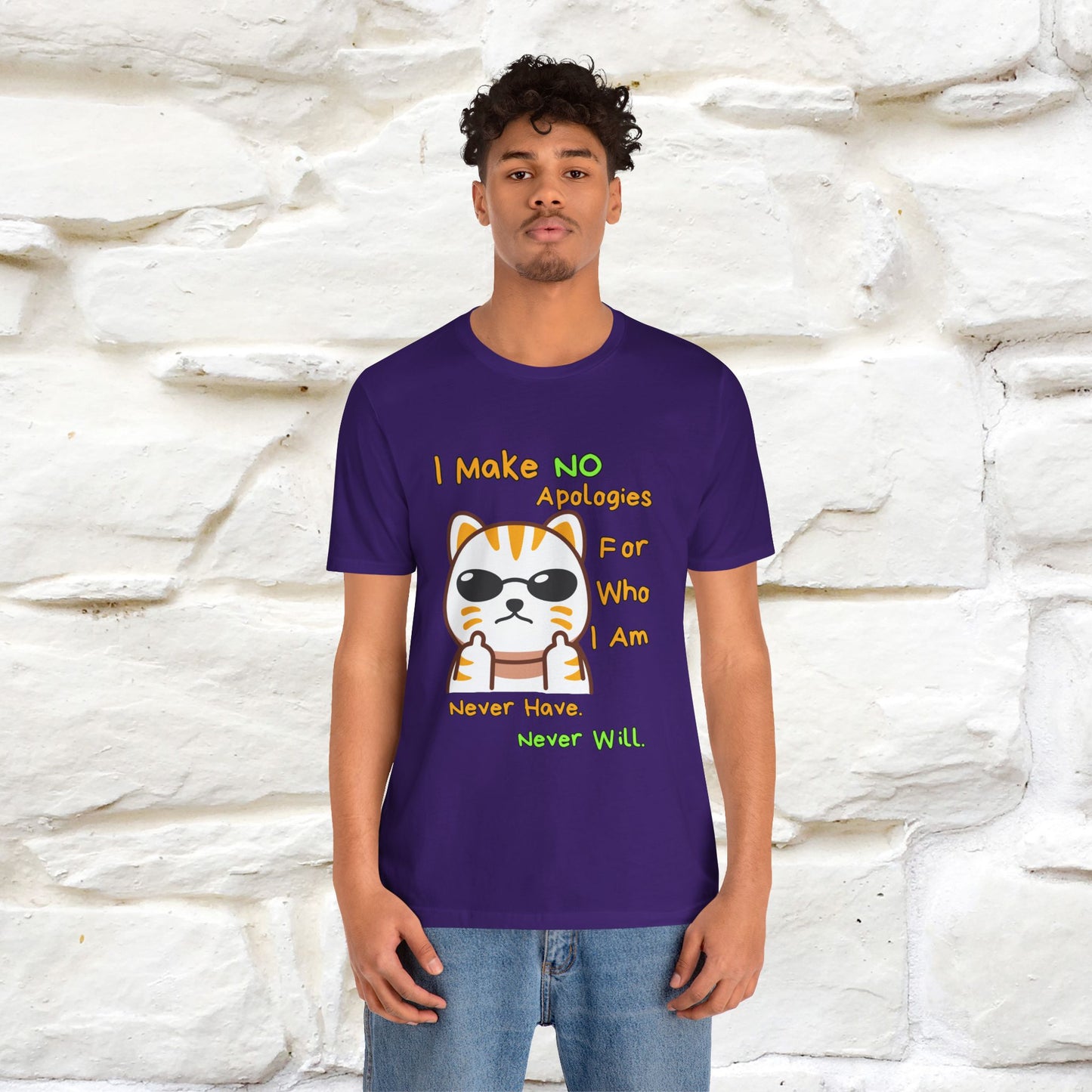 "I Make No Apologies... " |Cat T-Shirt | Nunu&Miao Studio - Nunu&Miao Studio