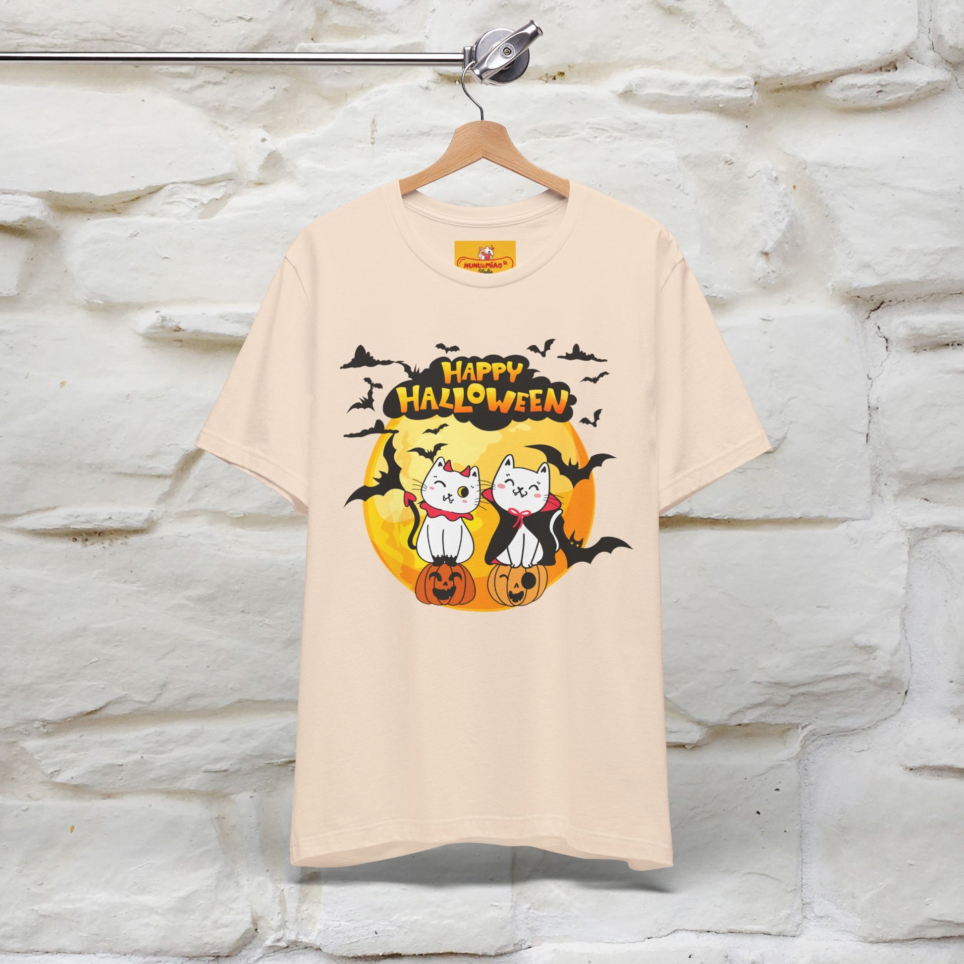 "Happy Halloween Cat Couple " Cat  T-shirt |Nunu&Miao Studio - Nunu&Miao Studio
