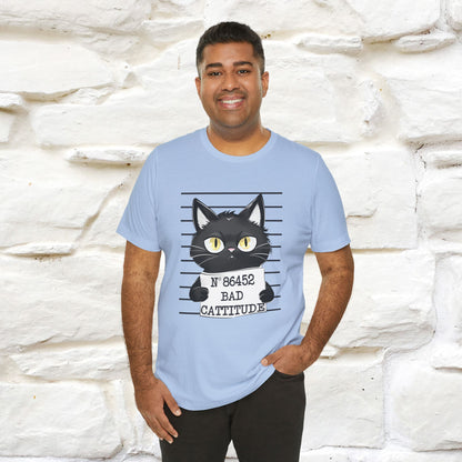 "Bad Cattitude" T-Shirt for Men & Women | 100% Cotton* - Nunu&Miao Studio