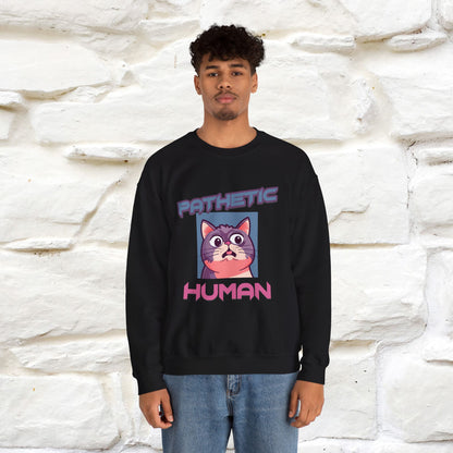 ''Pathetic Human'' |Cat Sweatshirt | Nunu&Miao Studio