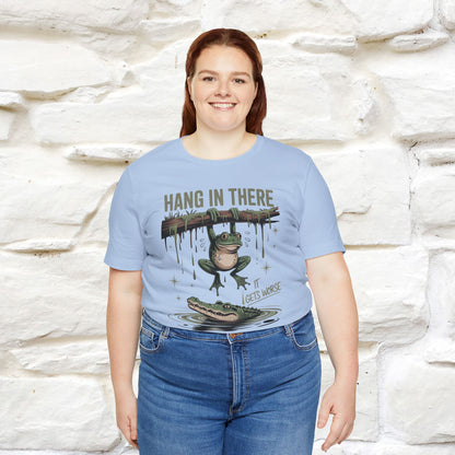 "Hang In There" Funny T-shirt |Nunu&Miao Studio - Nunu&Miao Studio