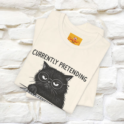 "Currently Pretending To Be Productive" |Cat T-Shirt | Nunu&Miao Studio