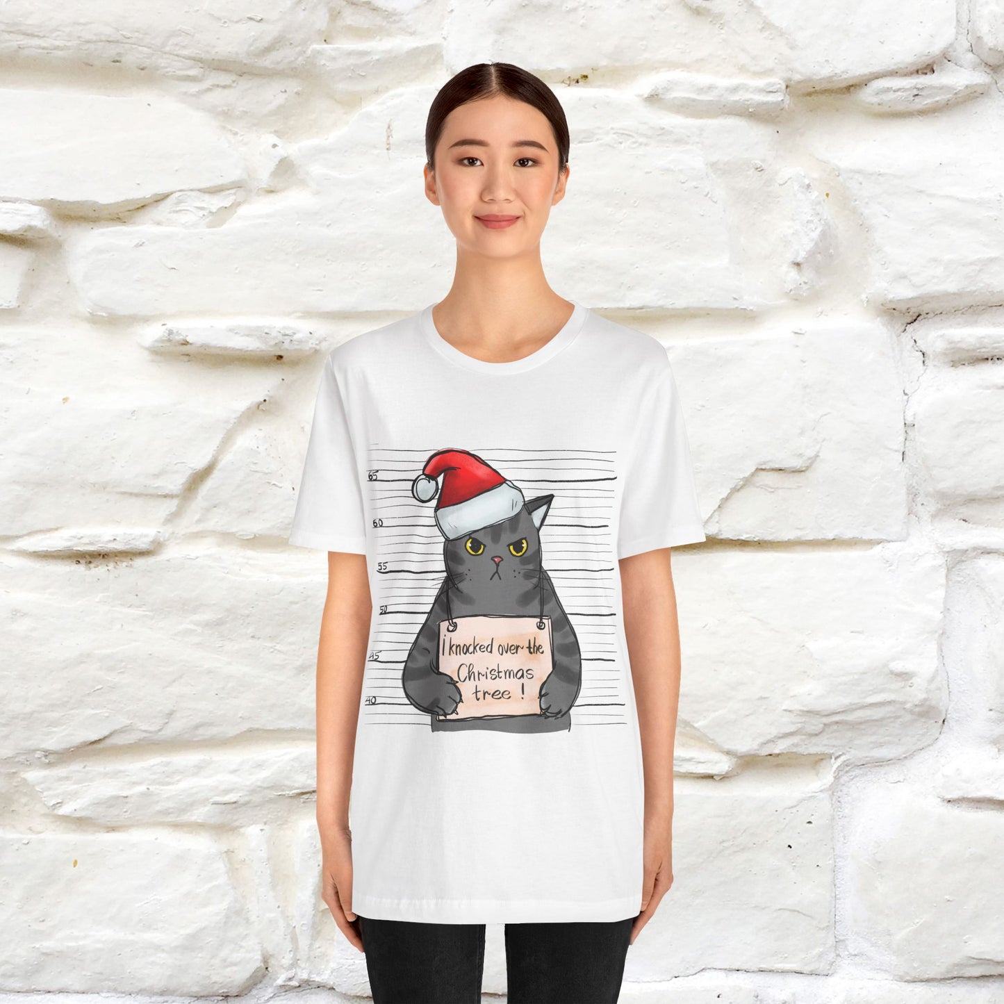 "I Knocked Over The Christmas Tree " |Funny Cat T-Shirt | Nunu&Miao Studio