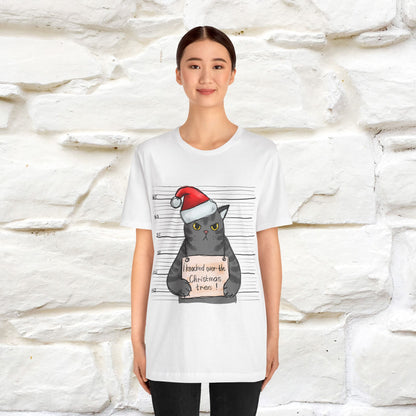 "I Knocked Over The Christmas Tree " |Funny Cat T-Shirt | Nunu&Miao Studio