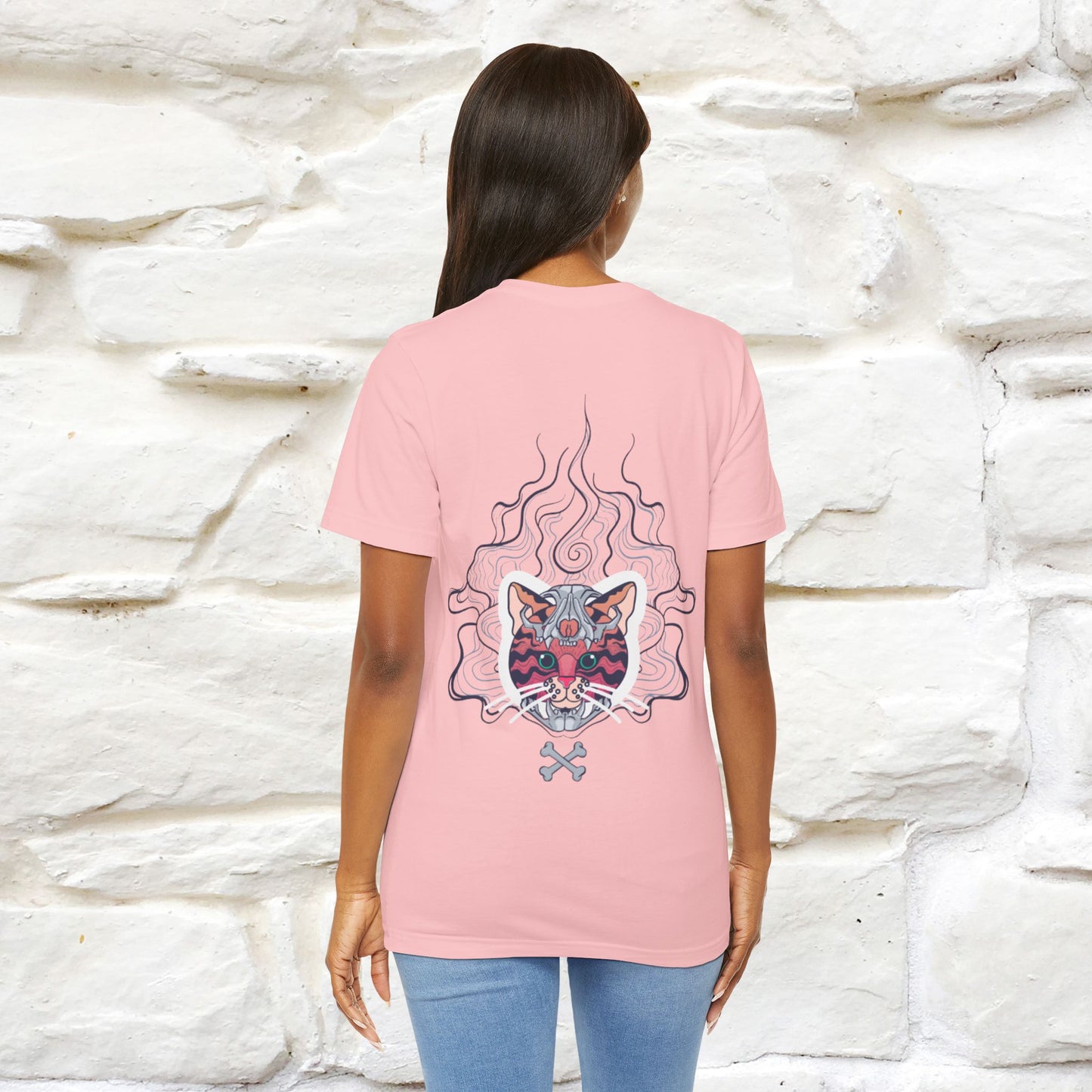 ''Air Fire Cat'' | Cat T-Shirt Front and Back Design | Nunu&Miao Studio - Nunu&Miao Studio