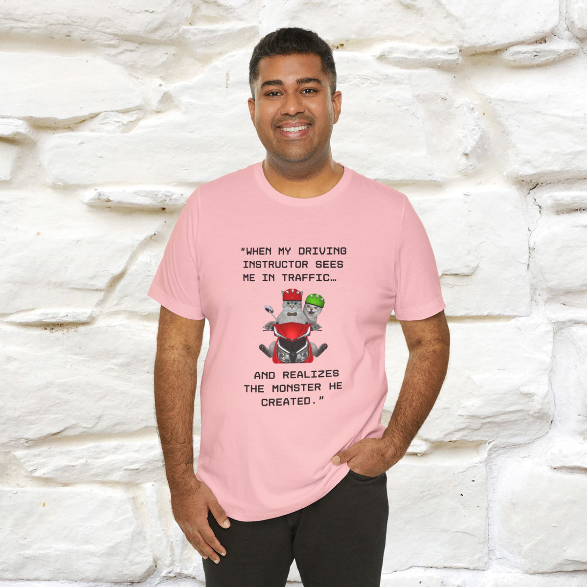 ““When my driving … ” | Funy Cat T-Shirt | Nunu&Miao Studio