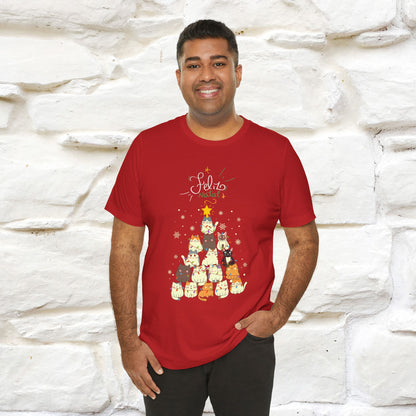 "Feliz Natal" Cat T-shirt|Nunu&Miao Studio - Nunu&Miao Studio