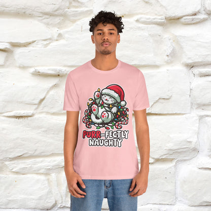 “Purr-Fectly Naughty” | Cat T-Shirt | Nunu&Miao Studio