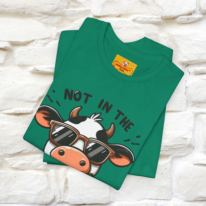Not In The Moood – Funny Cow Pun T-Shirt | Nunu & Miao Studio - Nunu&Miao Studio