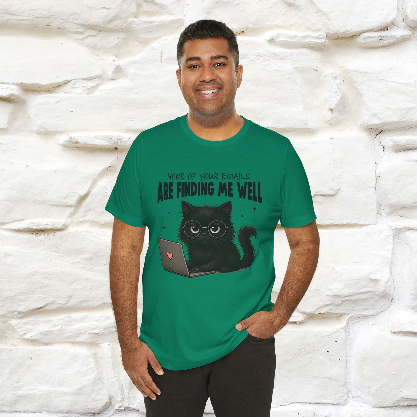 "None of your Emails Are Finding Me Well" Cat T-Shirt | Nunu&Miao Studio - Nunu&Miao Studio
