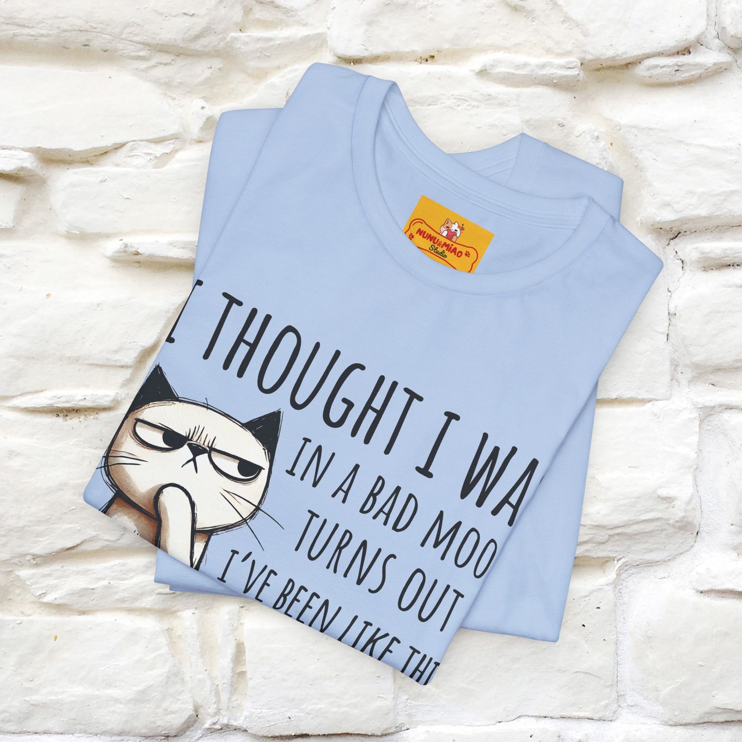 "I Thought I was In A Bad Mood.. " Cat  T-shirt |Nunu&Miao Studio - Nunu&Miao Studio