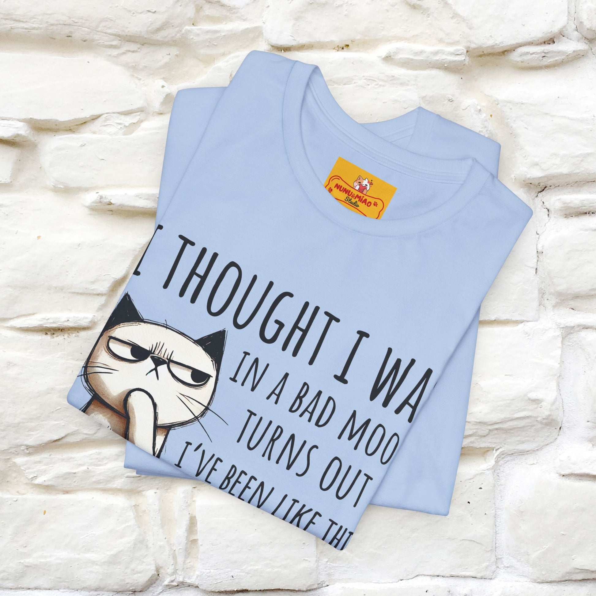"I Thought I was In A Bad Mood.. " Cat  T-shirt |Nunu&Miao Studio - Nunu&Miao Studio