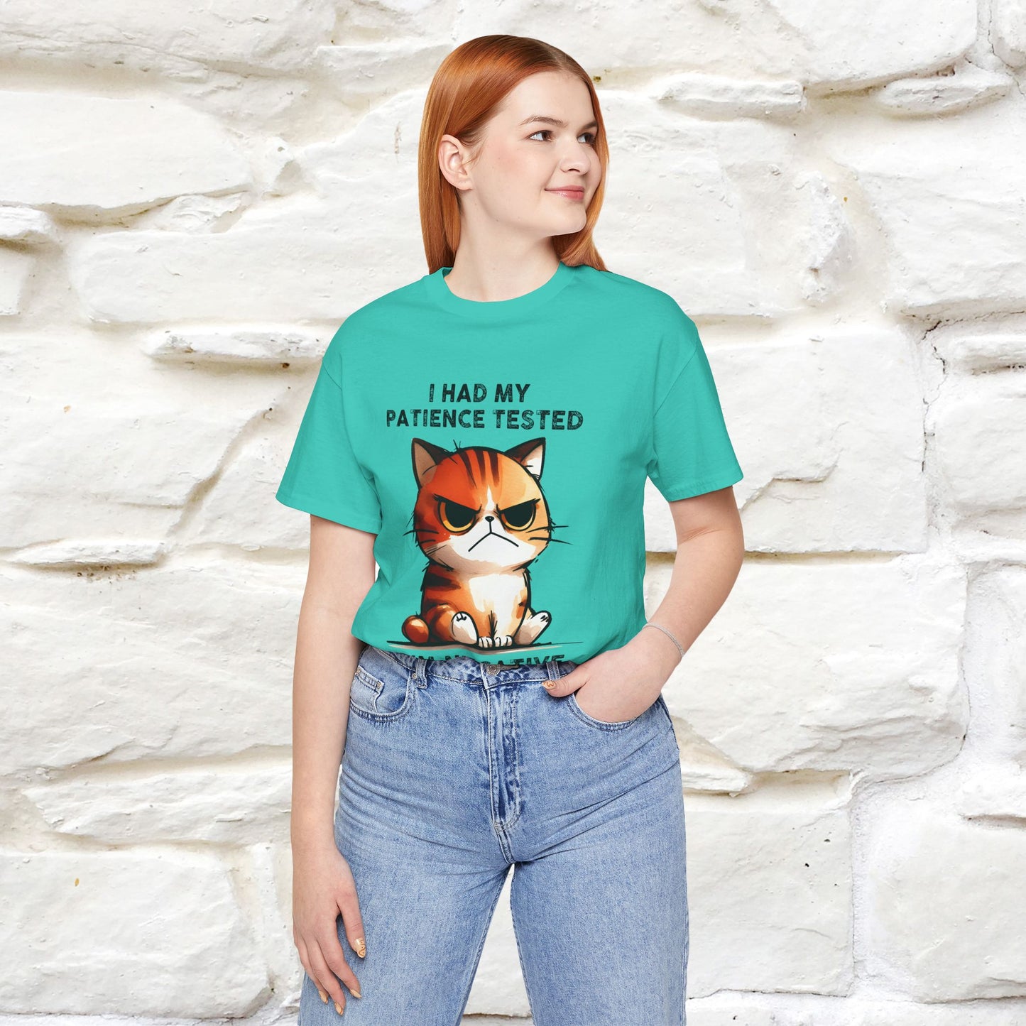 ''I Had My Patience Tested, I'm Negative''| CatT-Shirt | Nunu&Miao Studio