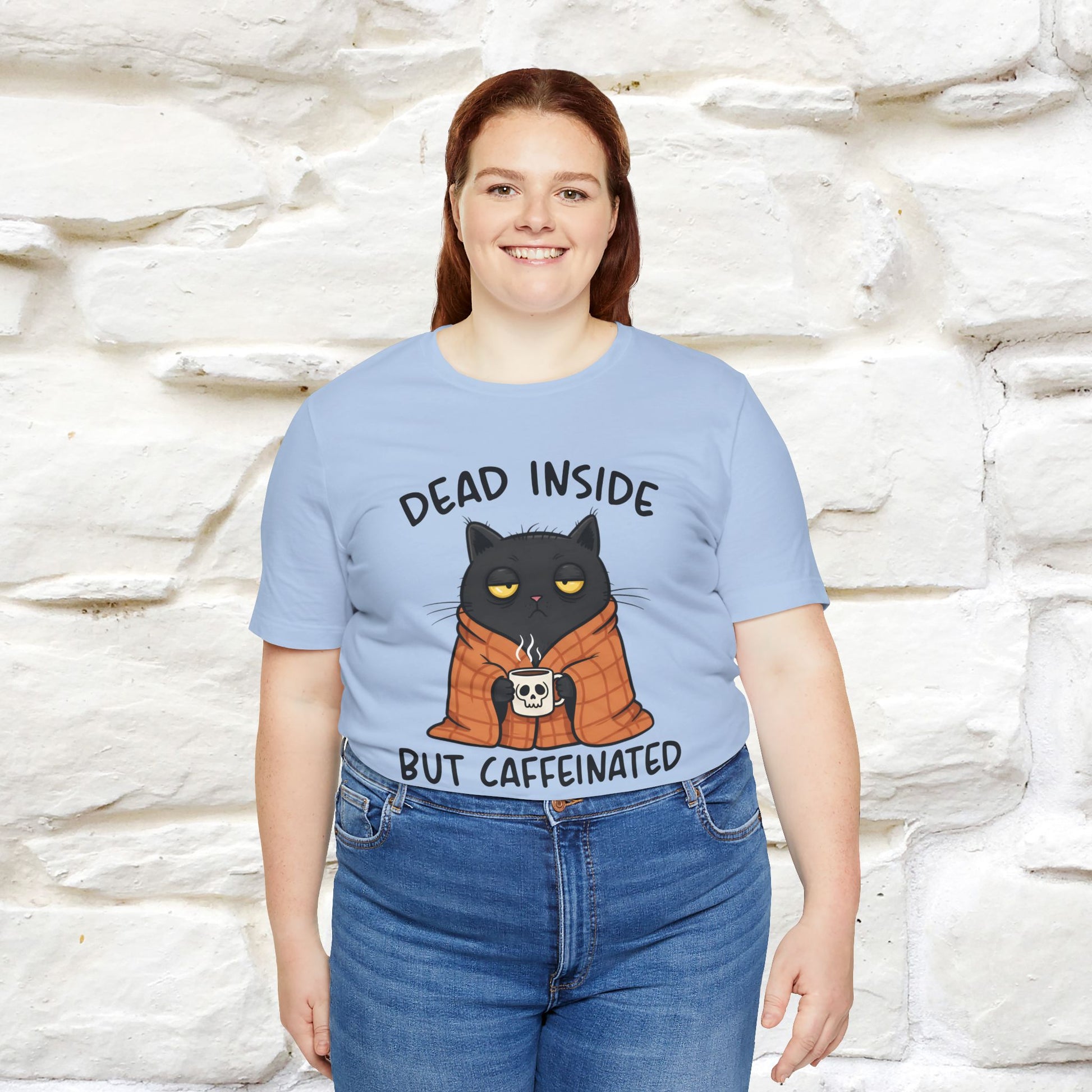 "Dead Inside But Caffeinated" |Funny T-Shirt | Nunu&Miao Studio - Nunu&Miao Studio