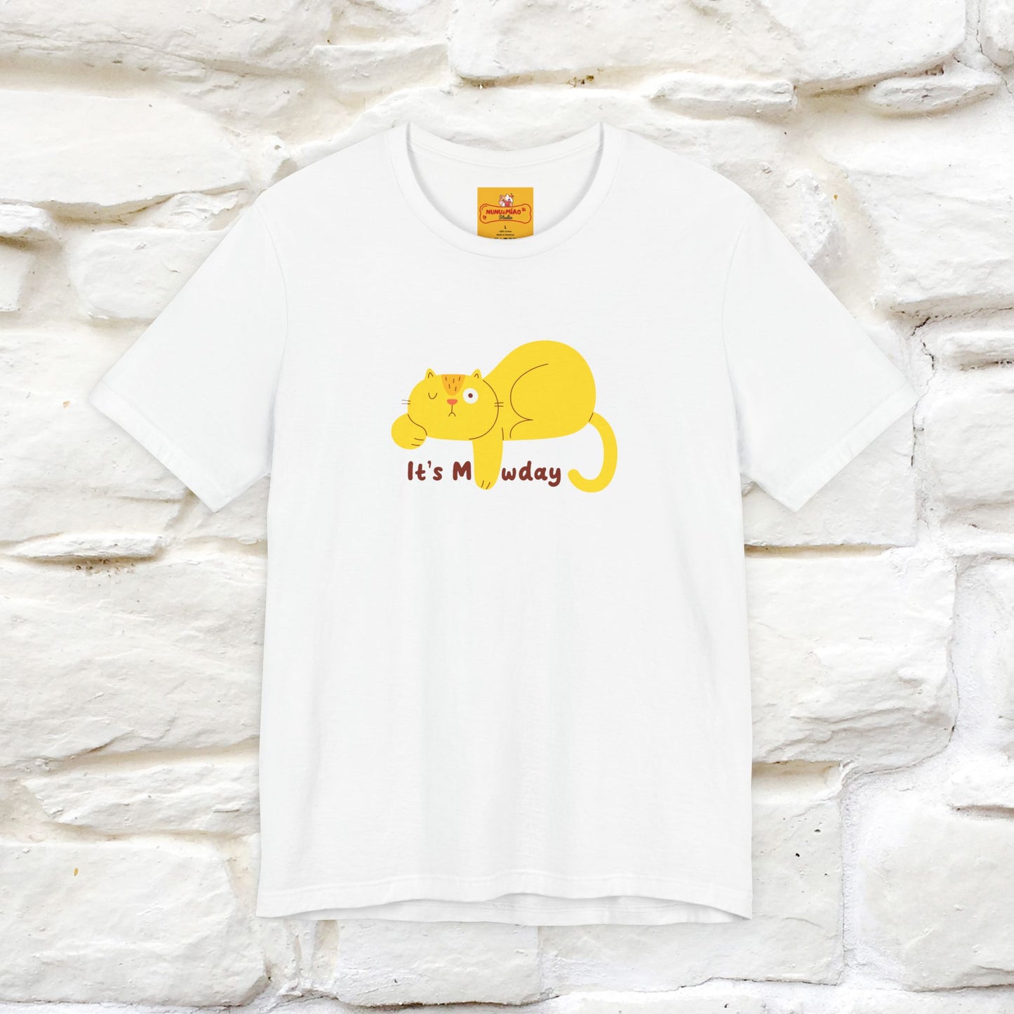 "It's Meawday" Cat T-shirt | Front & Back Design | Nunu&Miao Studio - Nunu&Miao Studio