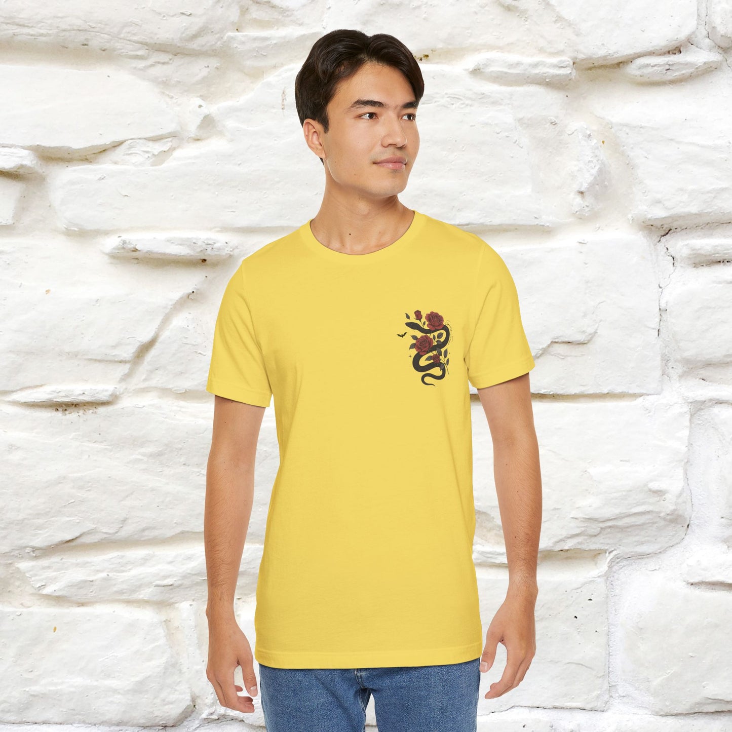 "The Rose and The Snake " Halloween T-shirt |Nunu&Miao Studio - Nunu&Miao Studio