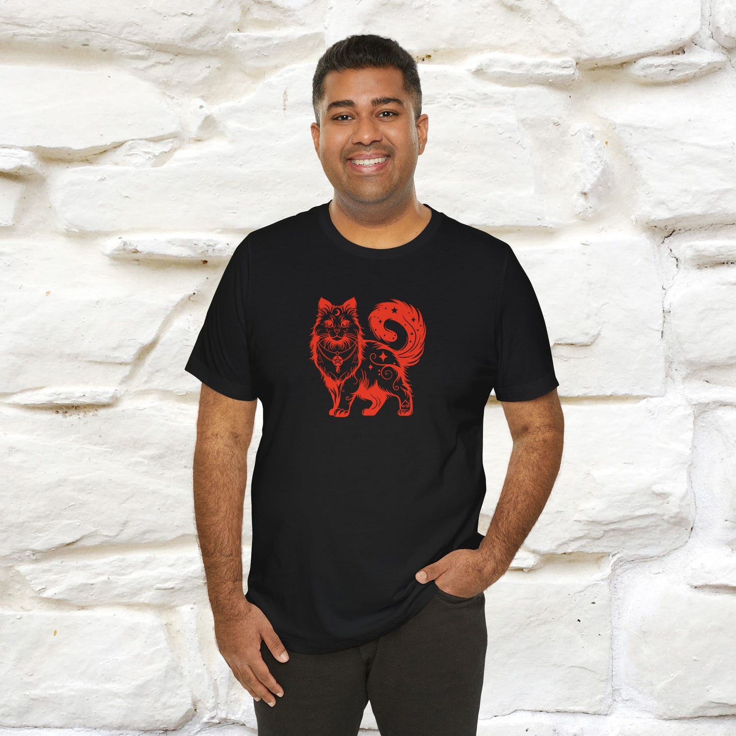 "The Third Eye'' Cat T-Shirt Front and Back Design | Nunu&Miao Studio - Nunu&Miao Studio