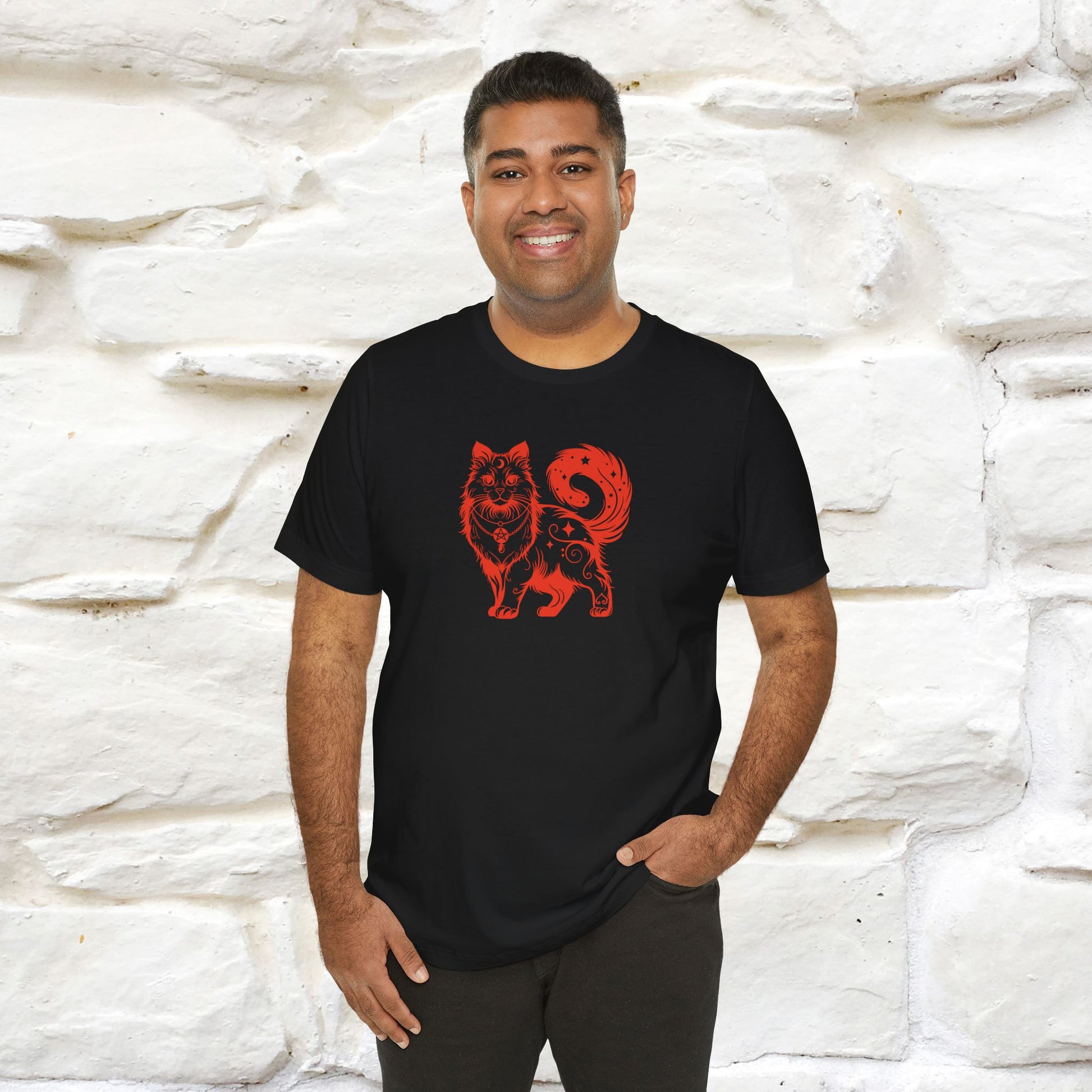 "The Third Eye'' Cat T-Shirt Front and Back Design | Nunu&Miao Studio - Nunu&Miao Studio