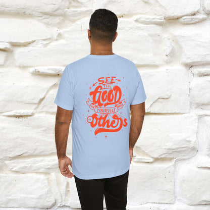"See the Good in Yourself and Others" Cat T-Shirt | Front & Back Design | Nunu&Miao Studio - Nunu&Miao Studio