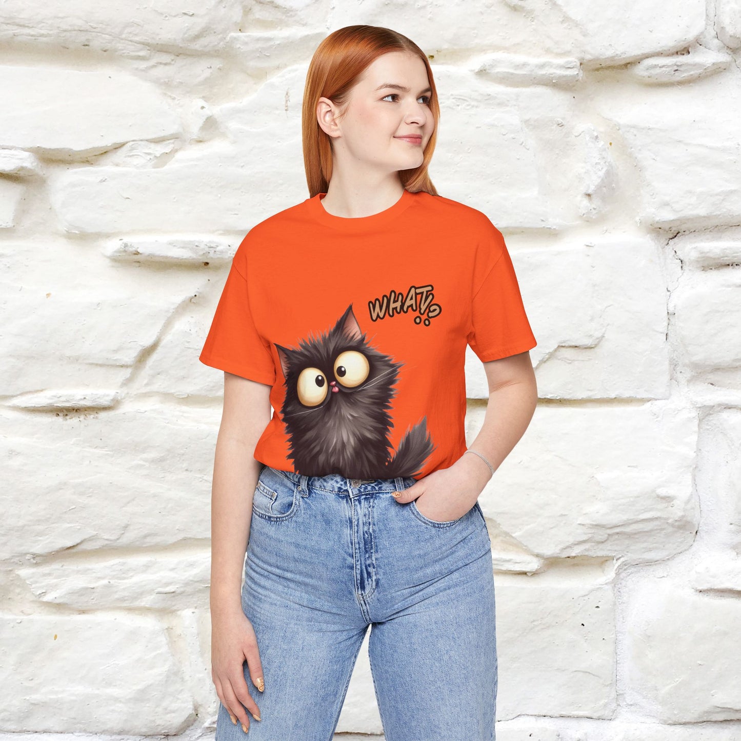 ''What ?'' | Cat T-Shirt  | Nunu&Miao Studio - Nunu&Miao Studio